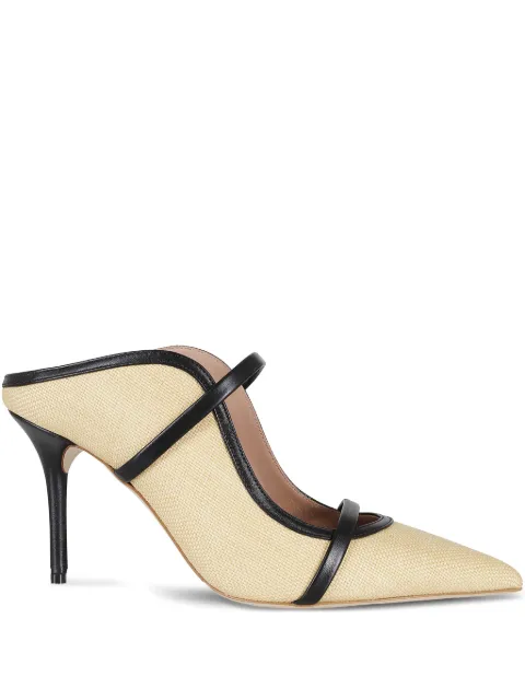 Malone Souliers 85mm Maureen heeled mules Neutrals MAUREEN85270096