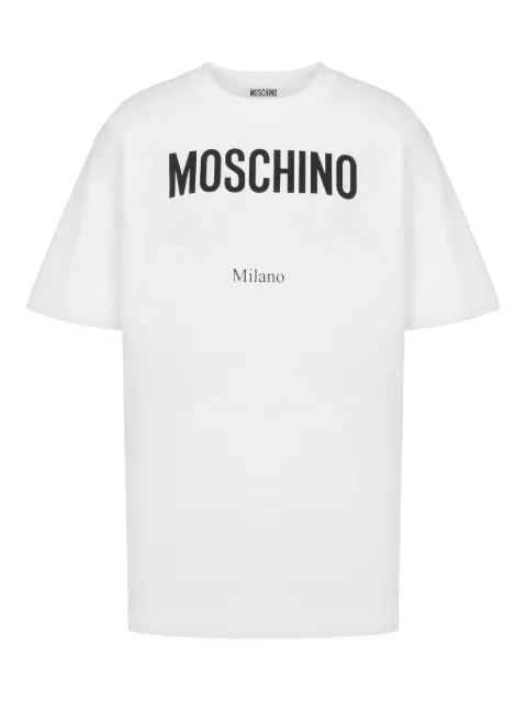 Moschino logo-print T-shirt White A07195541