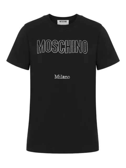 Moschino embellished cotton T-shirt Black V07205541