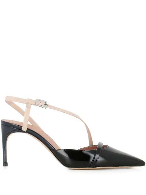 Malone Souliers 70mm Valeria pointed-toe pumps Black VALERIA709
