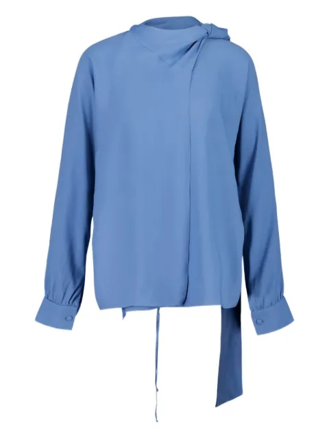 PAULA wrap blouse Blue NARCISSUSSMS