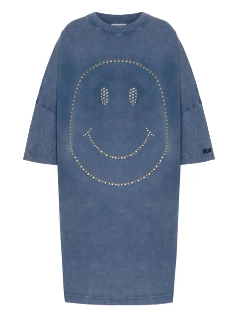 Moschino x Smiley® cotton mini dress Blue A04235542
