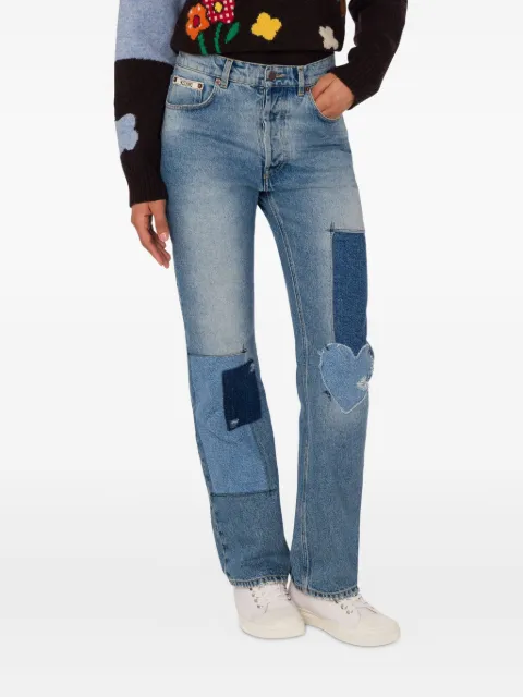 Moschino patchwork straight-leg jeans Blue A03155523