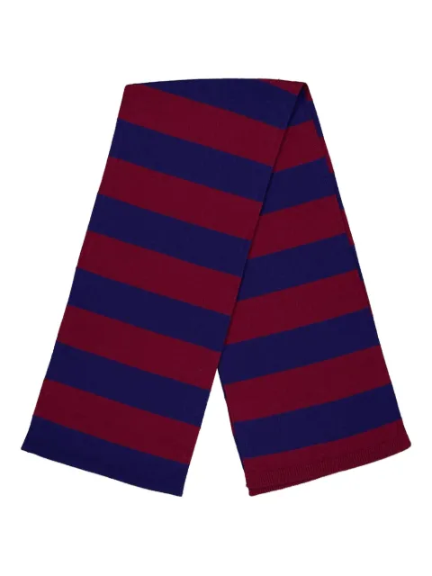 PAULA striped knitted scarf Blue LUCCA