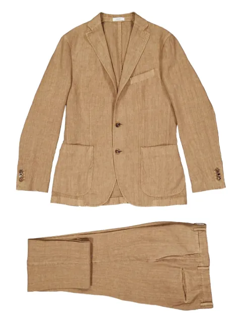 Boglioli single-breasted suit Brown N13D2QSA0426