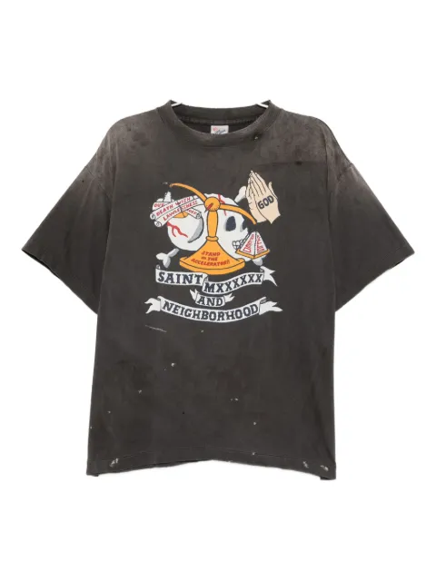 SAINT MXXXXXX graphic-print T-shirt Black SMHR80000C68BLK