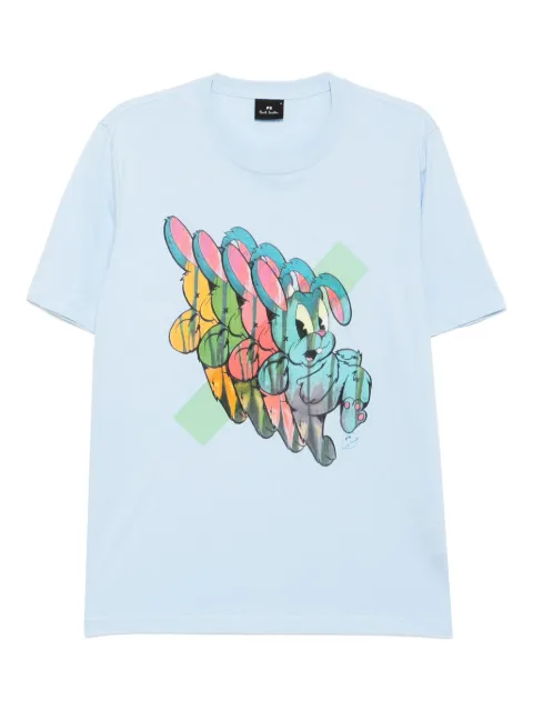 PS Paul Smith Bunny Repeat-print T-shirt Blue M2R011RTP5263