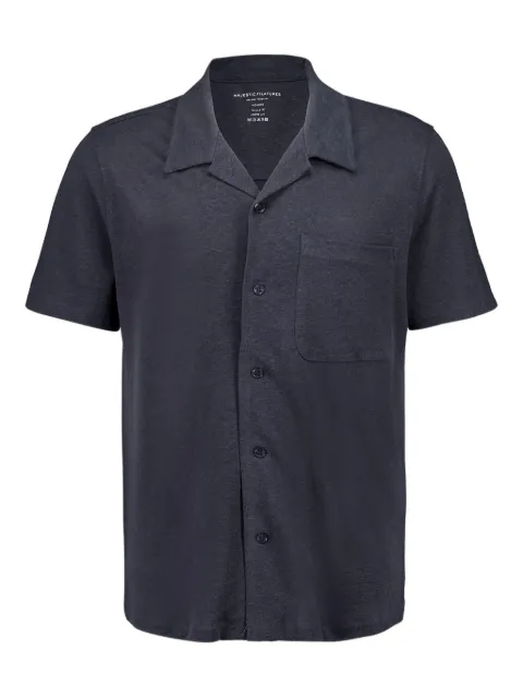 Majestic Filatures short-sleeved button-up shirt Grey M470HCH080