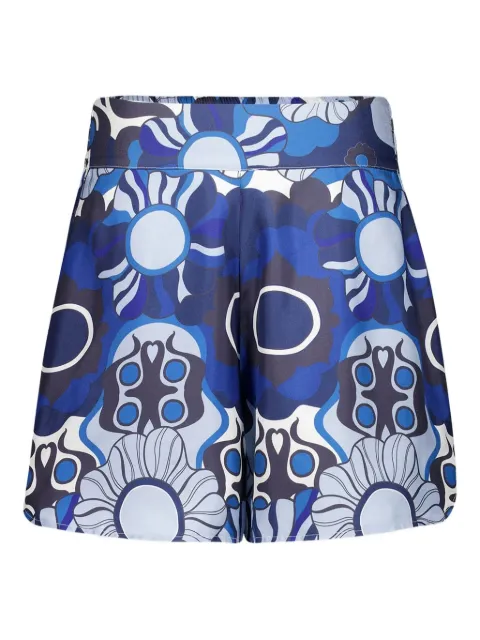 PAULA floral-print shorts Blue CALCITA8