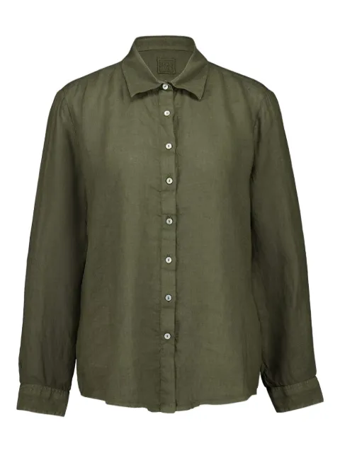 120% Lino linen shirt Green 32ALIW1PJ4B317000