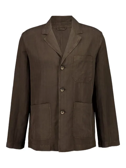 Frescobol Carioca three-button linen blazer Brown 2590840