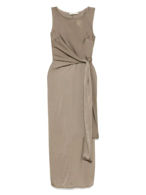 MOUTAKI satin midi dress Green 250710