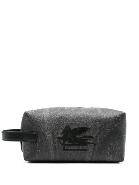 ETRO embroidered-logo wash bag Grey MP2C0010AA012