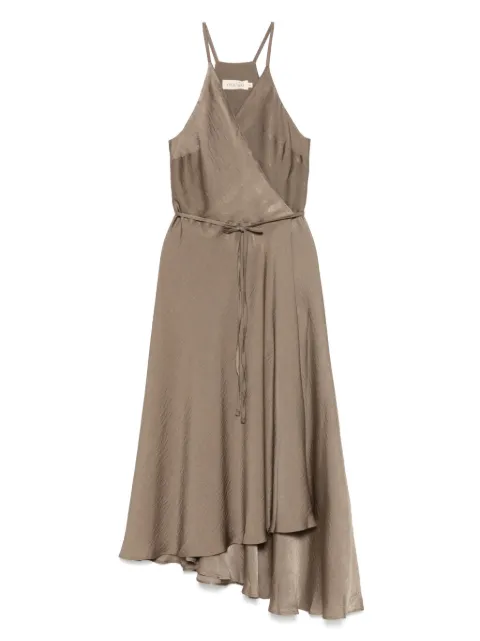 MOUTAKI satin midi dress Green 250787