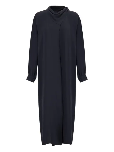 PAULA long-sleeve midi dress Black IRYS