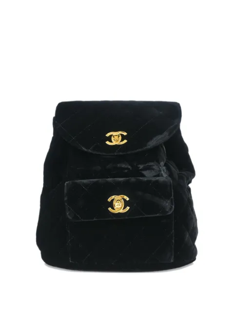 CHANEL Pre-Owned 1995 large Duma backpack Black 3002834