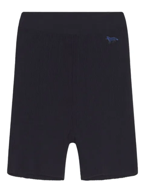 Maison Kitsuné ribbed shorts Blue OW01116KT1091