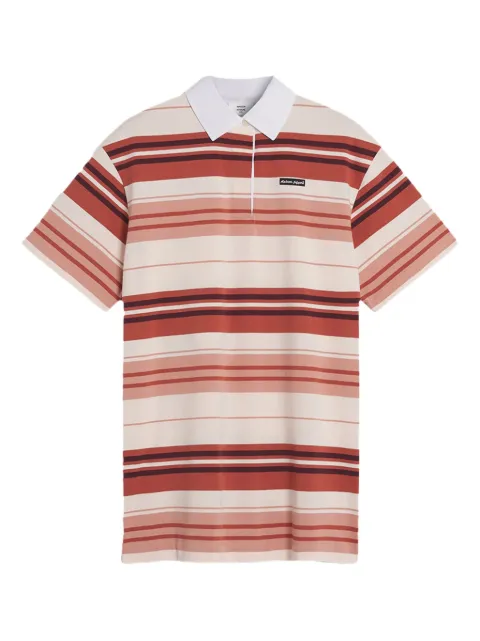 Maison Kitsuné striped polo mini dress Pink OW01608KJ7019