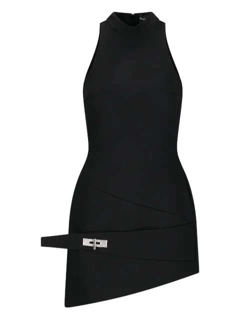 David Koma asymmetric halterneck mini dress Black PF25DK100D