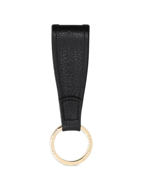 Longchamp Le Foulonné leather keyring Black 36046021