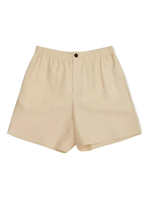 Valentino Garavani elastic-waistband side-stripe shorts Neutrals VRDE38ASM
