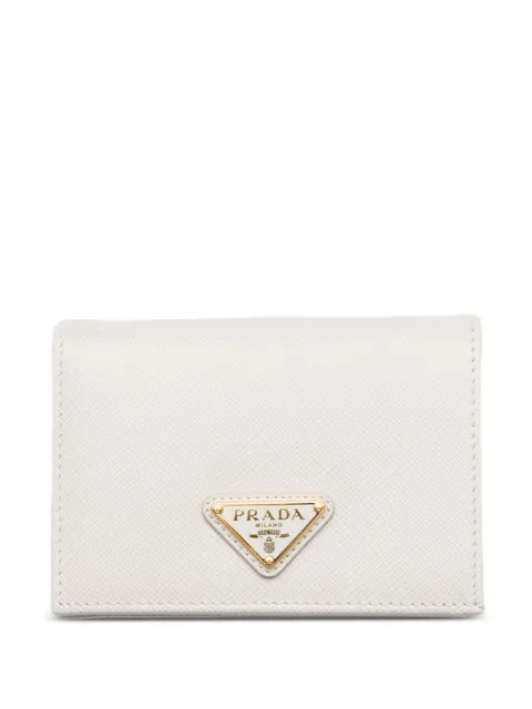 Prada small Saffiano leather wallet White 1MV021QHH