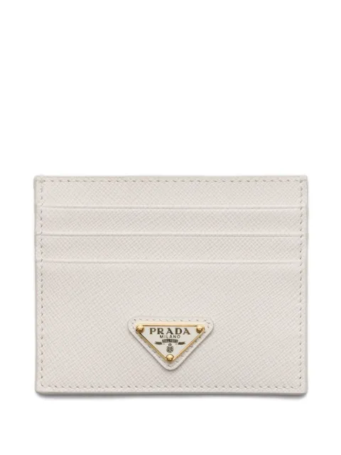 Prada saffiano leather cardholder White 1MC025QHH