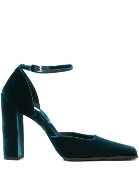 Alaïa 90mm D'Orsay square-toe pumps Blue AA3E1008A014