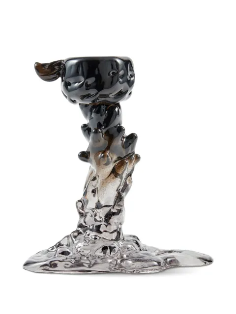 POLSPOTTEN dripping resin candle holder Black 140225092