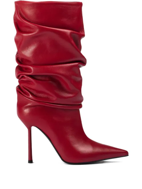 Le Silla 100mm Bella stiletto boots Red 4184E090BXPPGLM