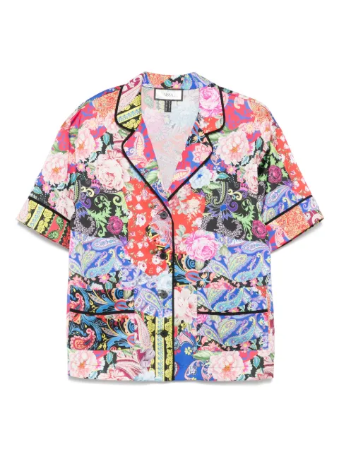 NISSA printed shirt Black C15046