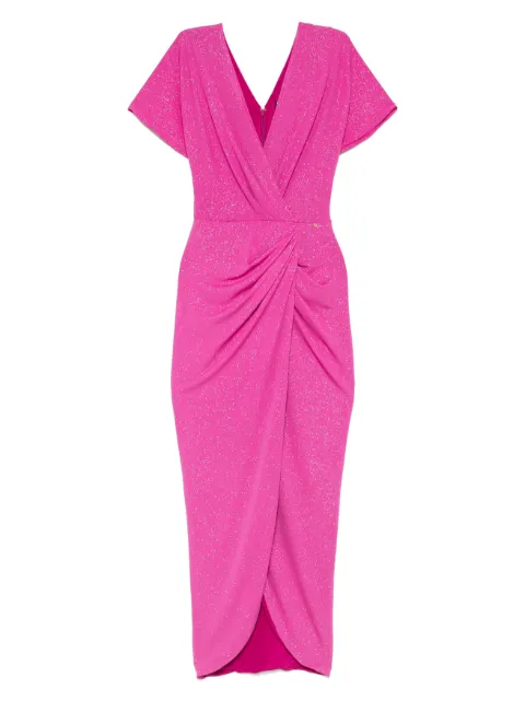 NISSA gathered-detailing dress Pink RS14737
