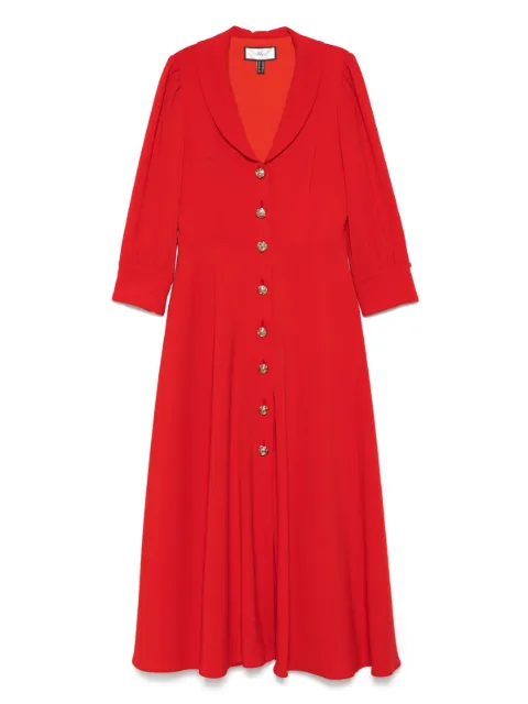 NISSA crepe midi dress Red RC15838