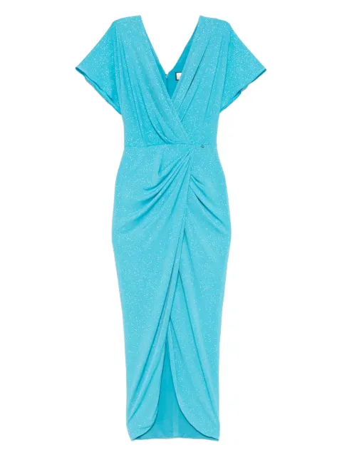 NISSA gathered-detailing dress Blue RS14737