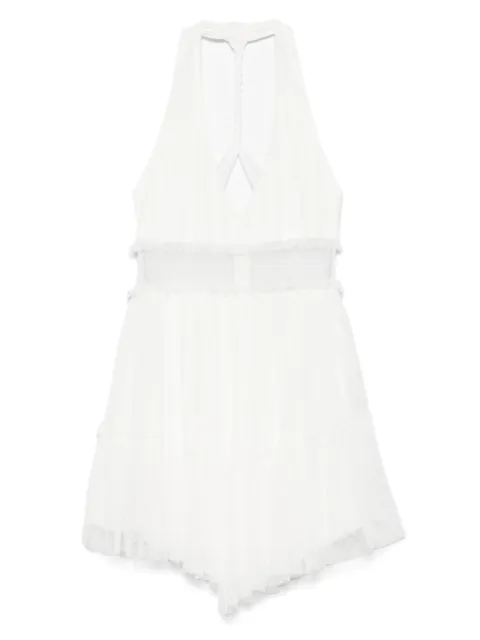 NISSA halterneck silk dress White RS12218AWHITE