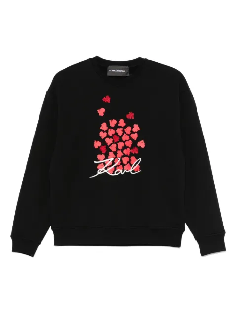 Karl Lagerfeld organic-cotton sweatshirt Black A3W20006999