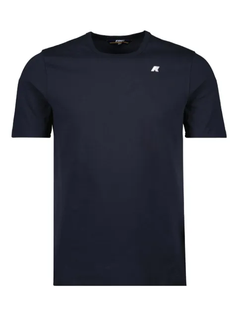 K-Way logo-patch cotton T-shirt Blue K71349W