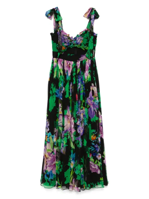 NISSA floral-print dress Black RC15859