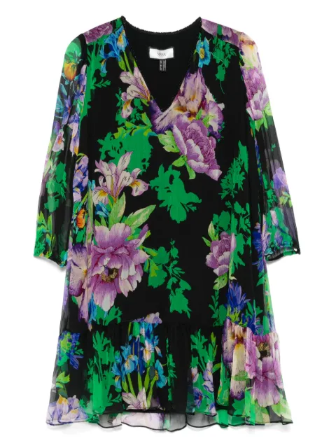 NISSA floral-print dress Black RC15911