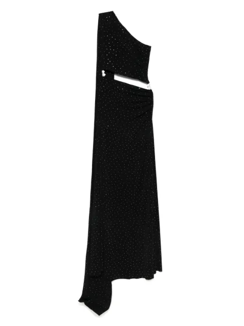 NISSA one-shoulder dress Black RRS15855BLACK