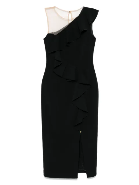 NISSA asymmetric dress Black RS10550