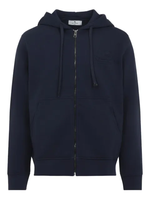 ETRO Pegaso-motif hoodie Blue MRMB0004AJ292