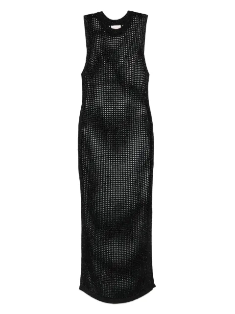 MC2 Saint Barth Eileen open-knit maxi dress Black EIE0001