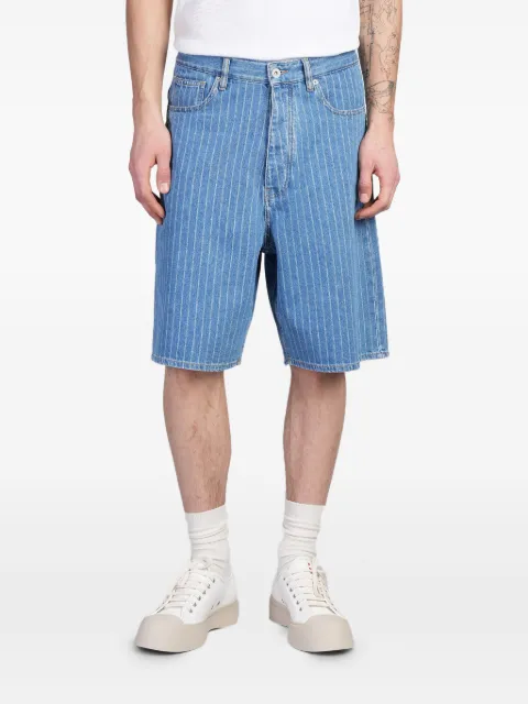 Drôle De Monsieur cotton shorts Blue GBS147CO179