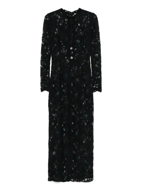 MANURÍ laced midi dress Black MRSS25DR9VIPL18
