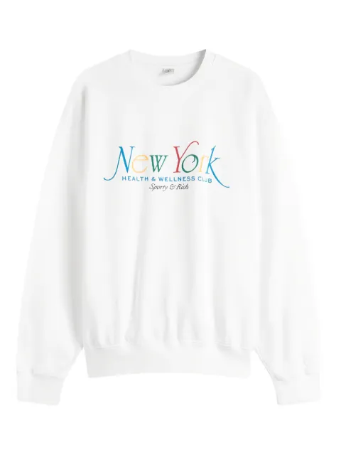 Sporty & Rich crew-neck graphic sweatshirt White ST071622034WH57