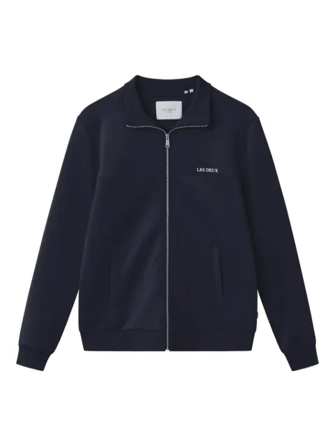 Les Deux logo-embroidered jacket Blue LDM610003
