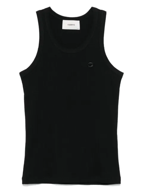 Coperni organic cotton tank top Black COPJS12F5033