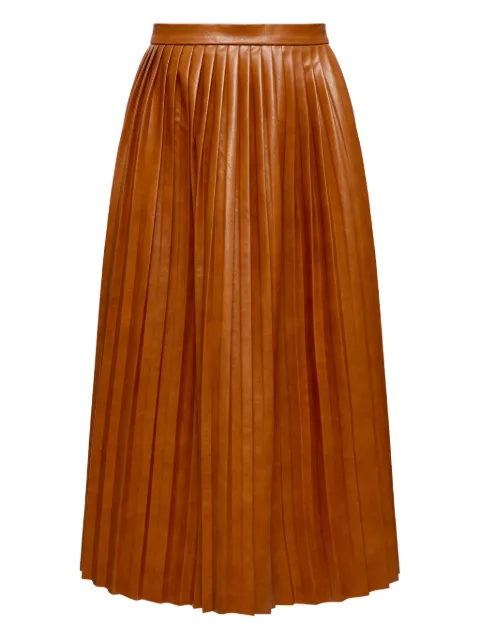 MM6 Maison Margiela pleated midi skirt Orange S52MA0199M35465