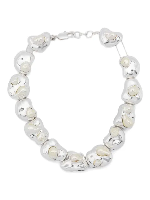 Ryenn's Eyes x Quentin Jones Sculpted statement necklace Silver 8122125A